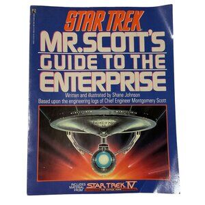 Vtg Star Trek Mr Scotts Guide To The Enterprise Paperback Shane Johnson 1987